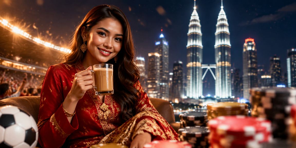 Suasana taruhan sukan dengan motif batik di Kuala Lumpur yang meriah