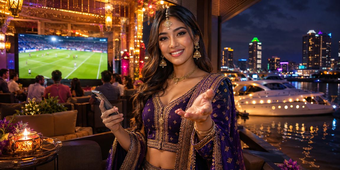 Suasana pertaruhan sukan football dalam gaya Malaysia yang meriah dan dinamik
